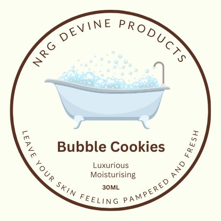 Bubble Bath Cookies | Creamy Fizzy Shower & Bath Treats Softening bath cookies with cocoa butter, oatmeal & floral essential oils