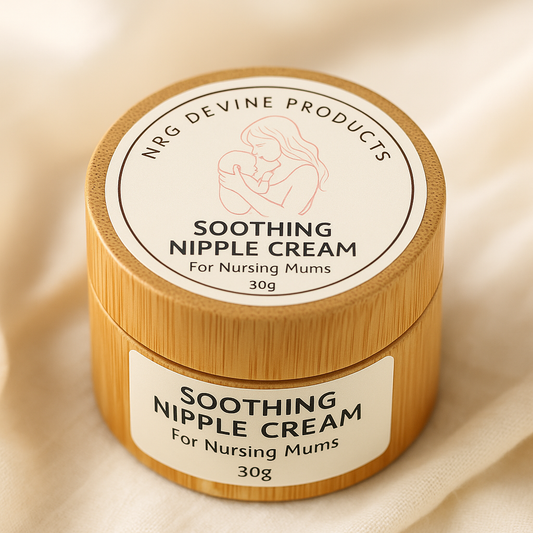 Soothing Nipple Cream – For Nursing Mums Gentle, Fragrance-Free Balm | 30g Bamboo Jar